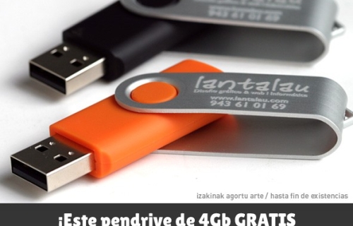 LANTALAU regala un USB de 4Gb a todos sus clientes